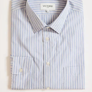 CHEMISE DROITE SPORT RAYURES BLEUES