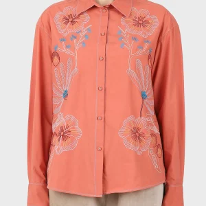 CHEMISE BRODÉE BLUSH