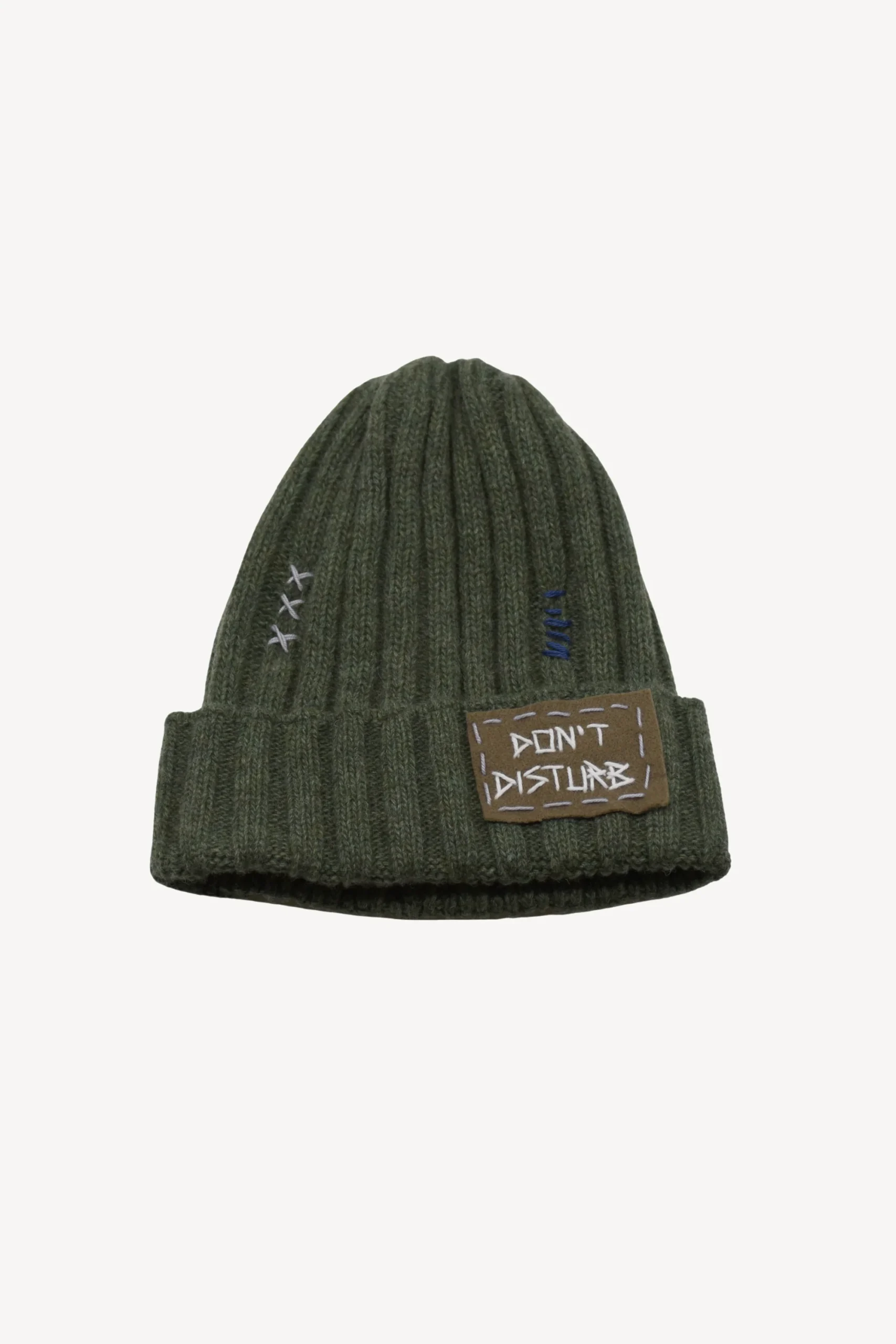 BONNET BRODÉ VERT