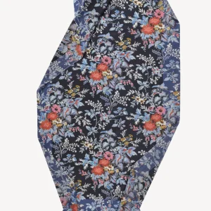 ECHARPE FLEURS INDIGO