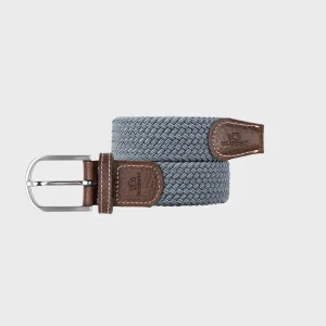 CEINTURE TRESSÉE GRIS FROID