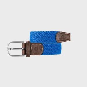 CEINTURE TRESSÉE BLEU ÉLECTRIQUE