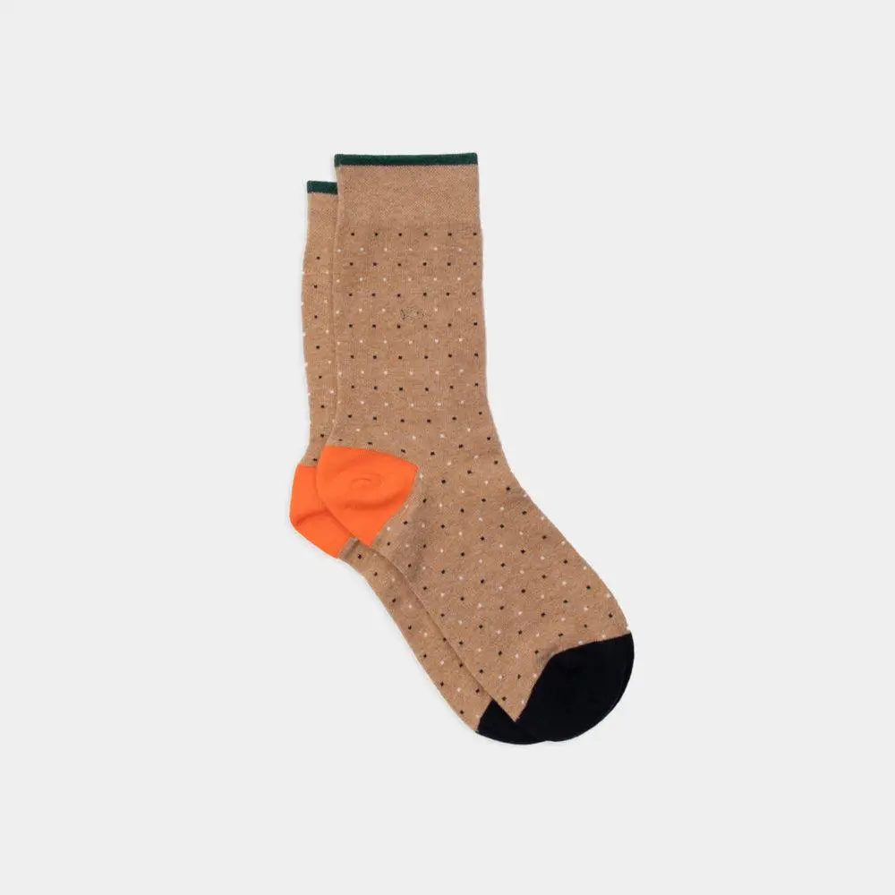 CHAUSSETTES SQUARE - BEIGE – Image 2