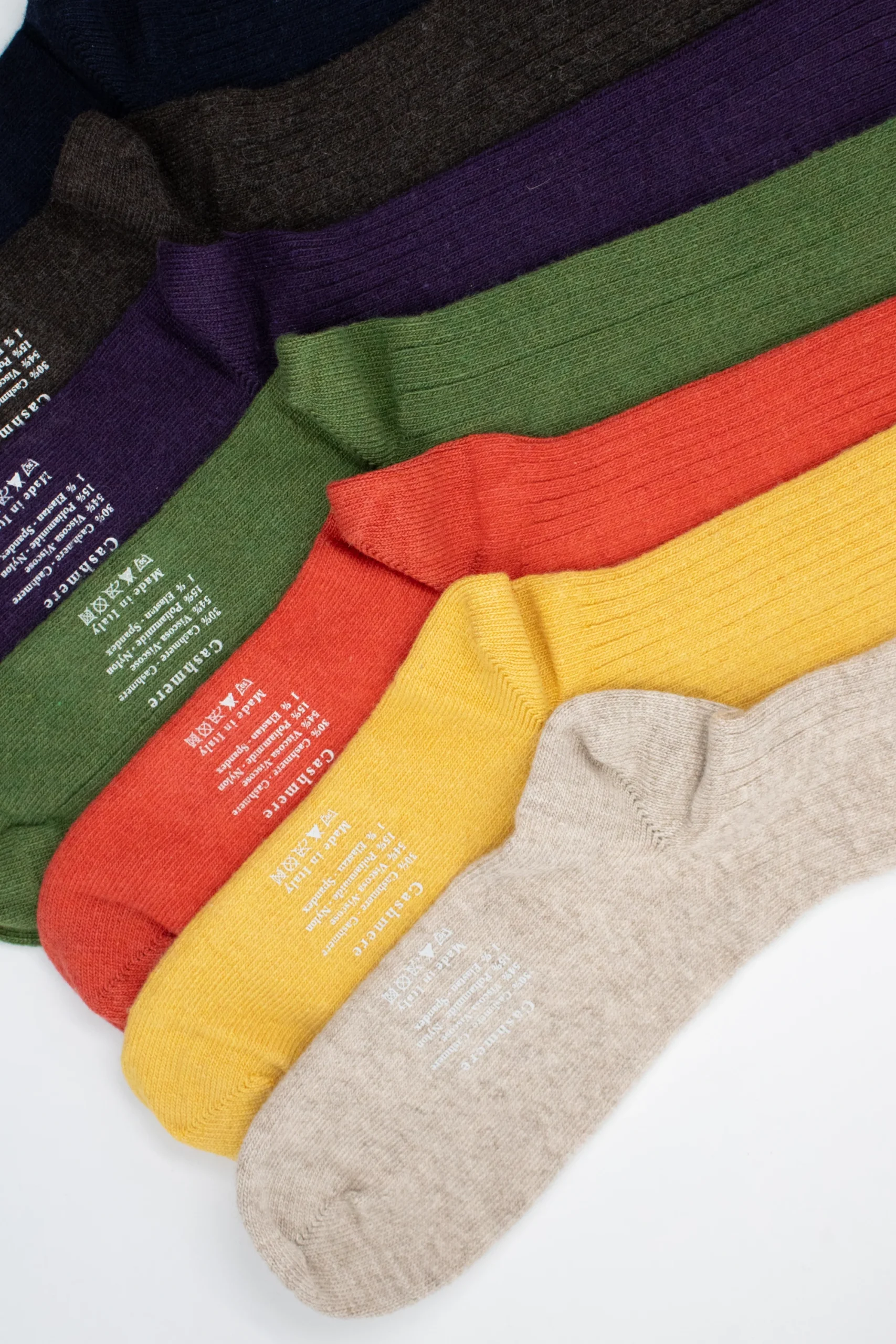 CHAUSSETTES EN CACHEMIRE CORAIL – Image 8
