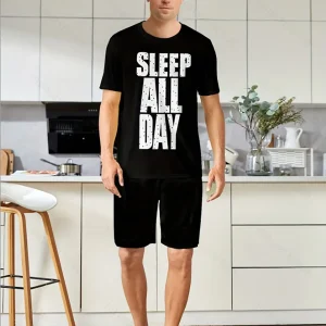 Pyjama Homme Court Sleep All Day