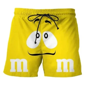 Short de plage M&M's jaune